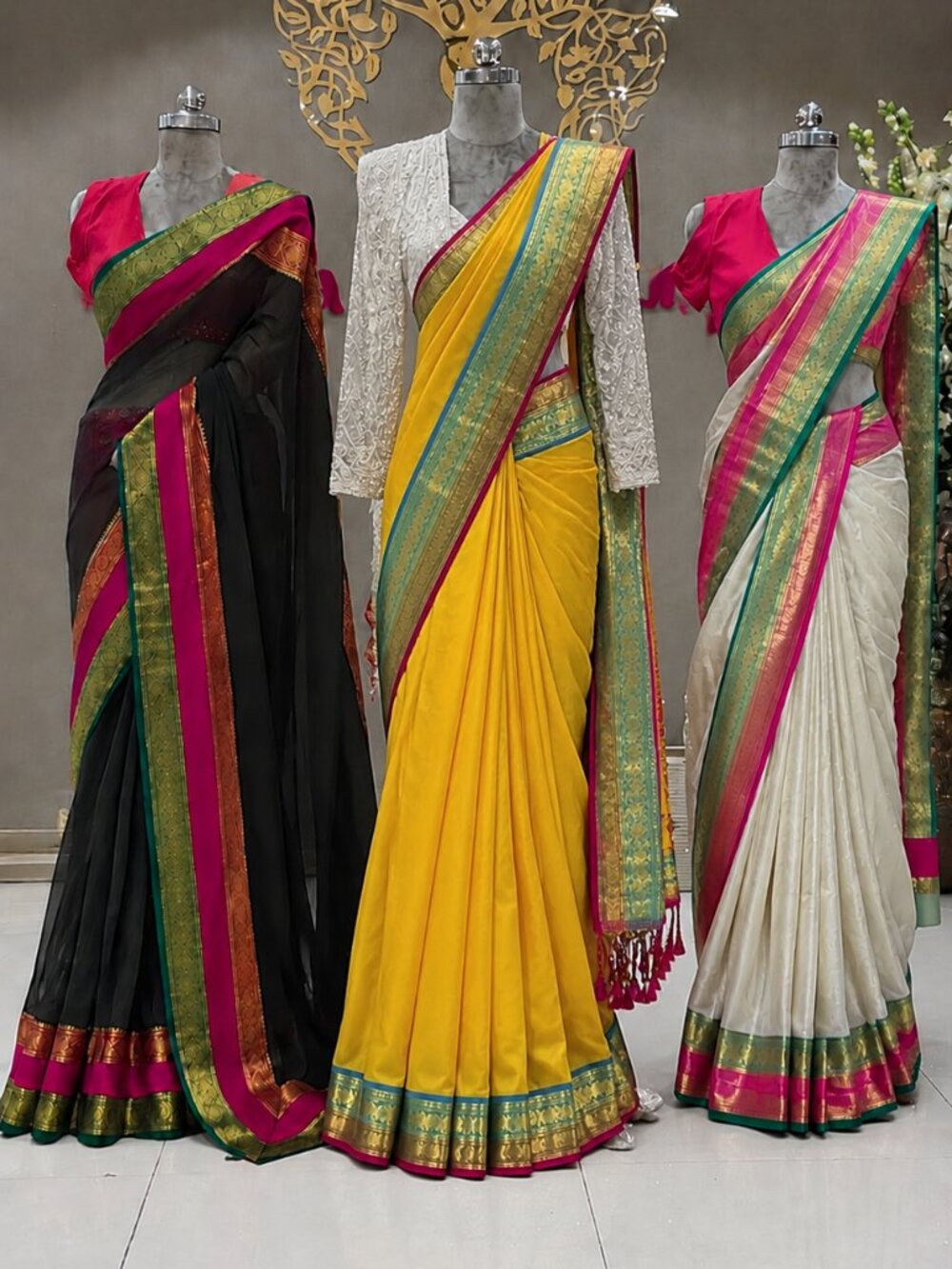 Pure South Indian Mol Cotton Saree | Elegant Cotton Saree